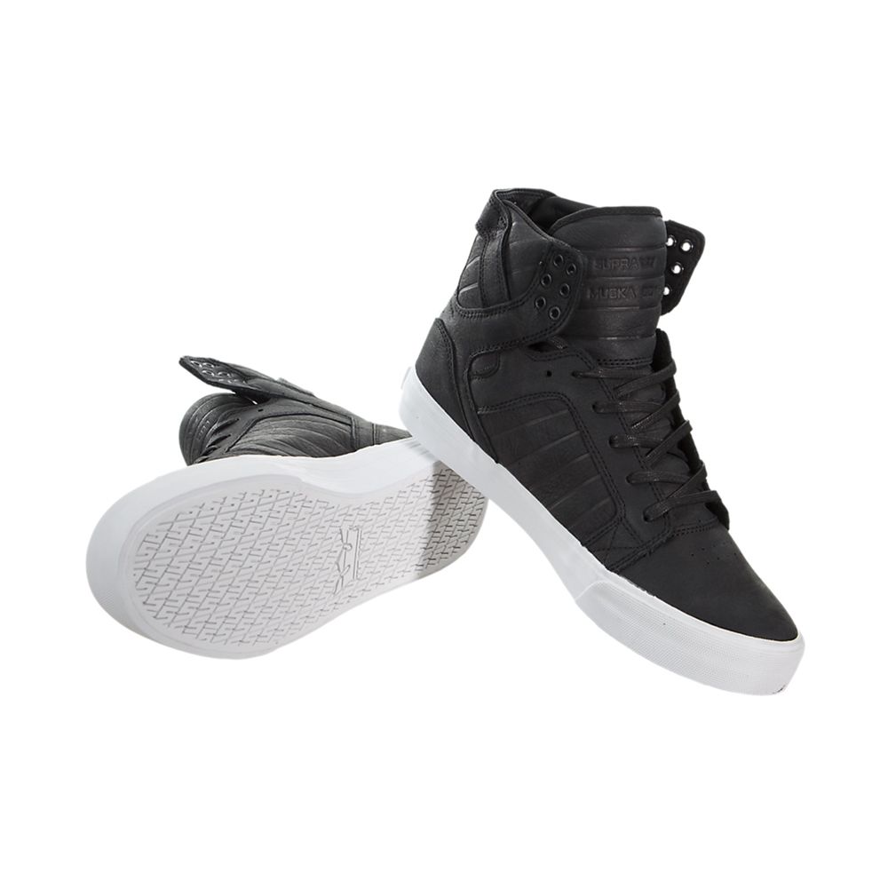 Baskets Montantes Supra SkyTop HF Noir Black/White Homme | INP-99687844